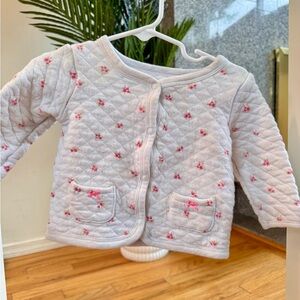 Carter’s Quilted Baby Jacket with Pink Floral Pattern 9m